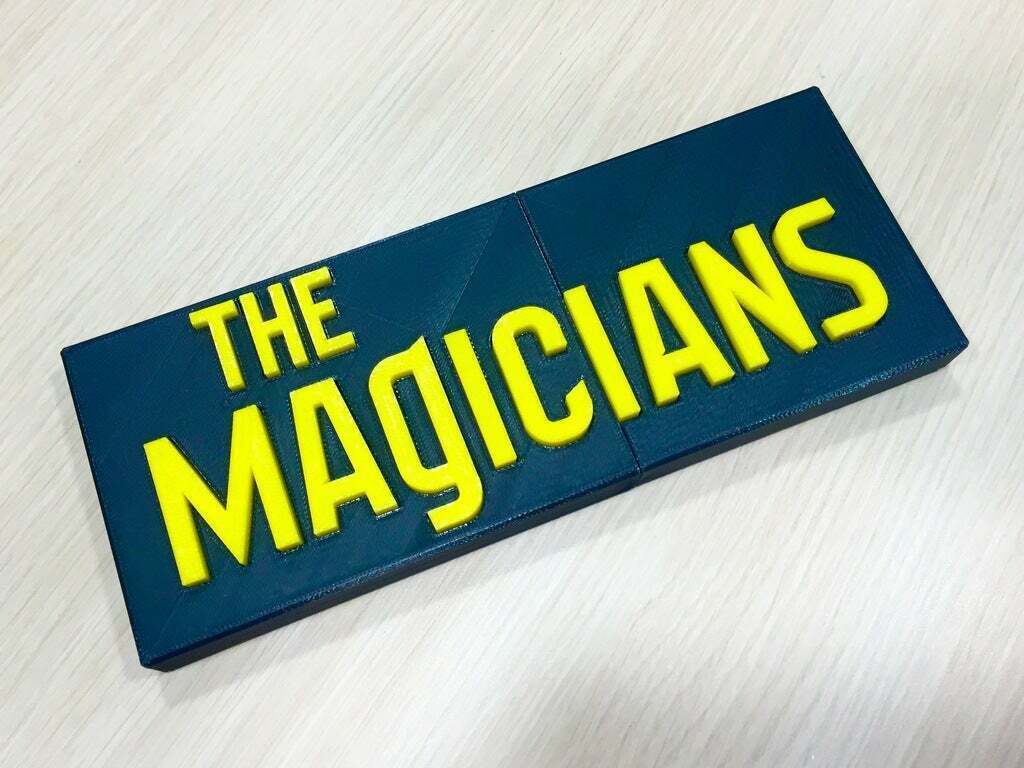 Бесплатный STL файл The Magicians - Main Title Logo 🚩・Шаблон для ...