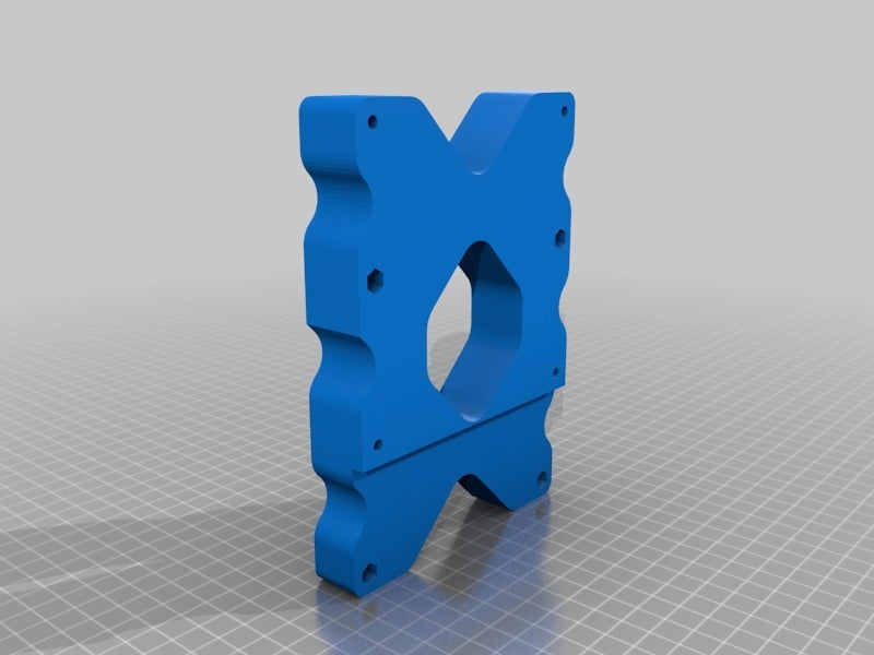Free STL file 100mm VESA Offset (40 & 47mm offset) Adapter・Design to ...