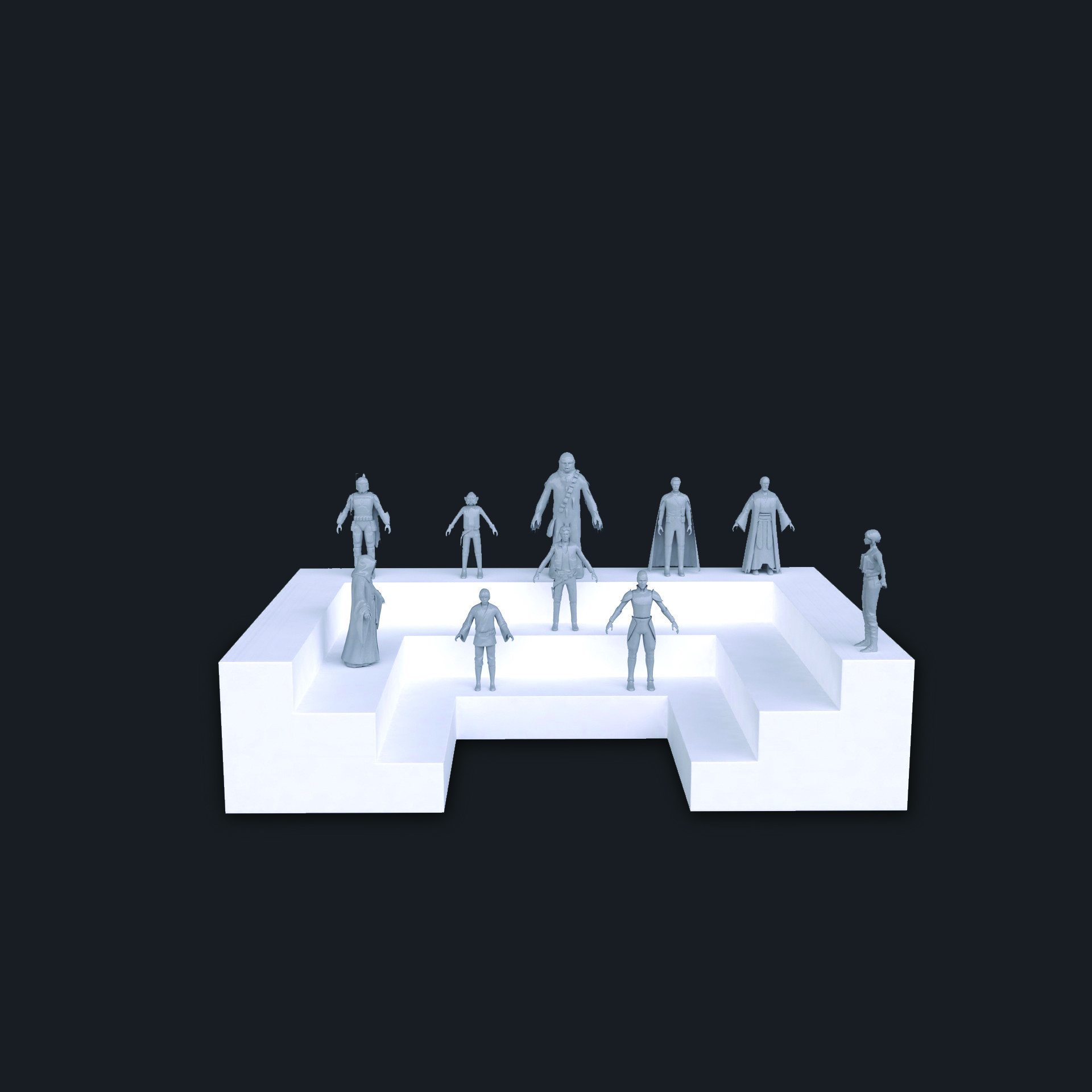 STL file Display for figurines・3D printing idea to download・Cults