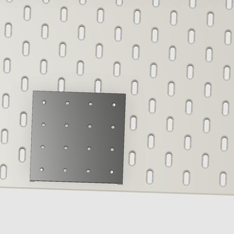 Standard Pegboard to Ikea Skadis adapter board