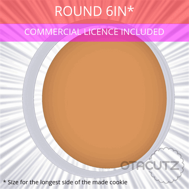 STL file Round Cookie Cutter 6in / 152.4mm 🍪・3D printer design to