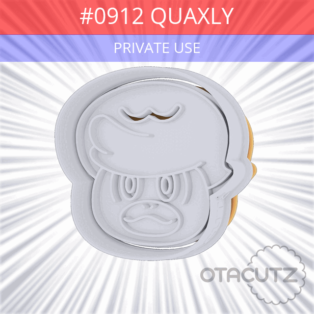 3DDatei 0912 Quaxly Ausstechform / Pokémon kostenlos・Design zum 3D