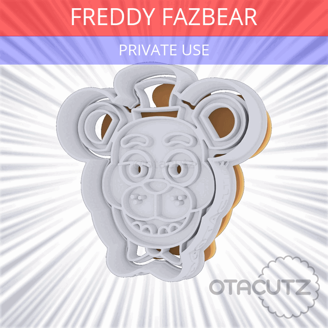 3D file Freddy Fazbear Cookie Cutter / FNAF 🍪・3D printer design to