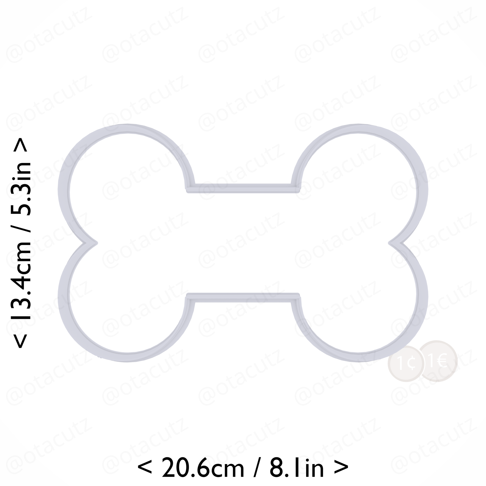 3D file Bone Cookie Cutter 7.75in / 19.7cm・3D print object to download ...