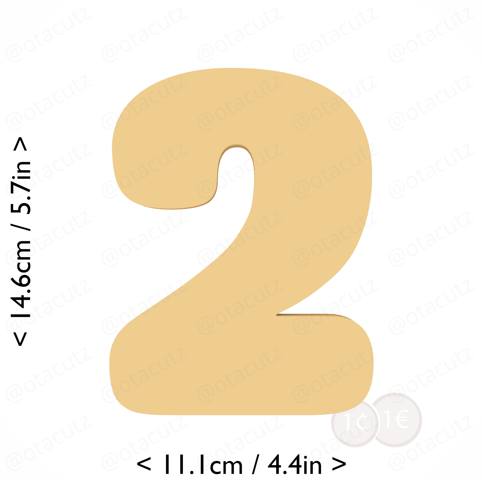 3d-file-number-two-cookie-cutter-5-75in-14-6cm-3d-printable-model-to