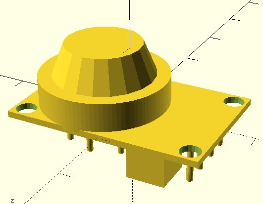 3D MQ4 Sensor MQ 4 3D Cults 3D MQ4 Sensor MQ 4 3D Cults