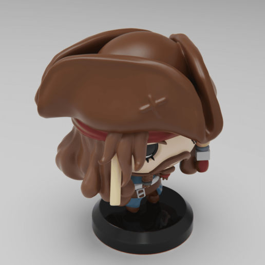 Download free STL file PIRATES OF THE CARIBBEAN - JACK SPARROW • 3D ...