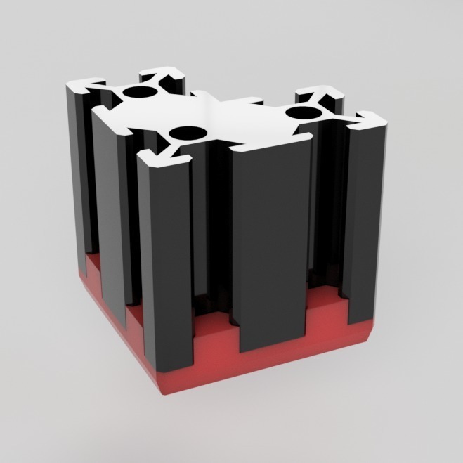 Download STL file Extension Legs for 2040 profile 3D printer • 3D