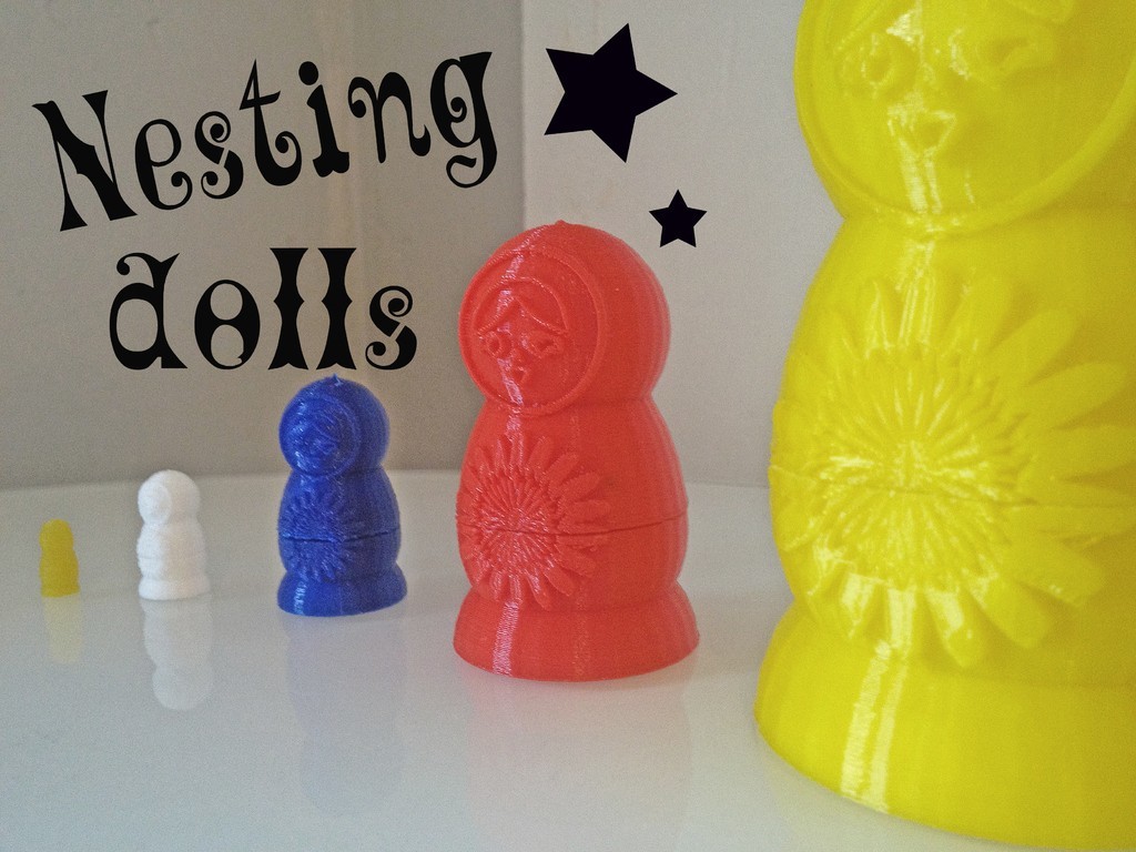 Free STL file Traditional Nesting Dolls・3D printing idea to download・Cults