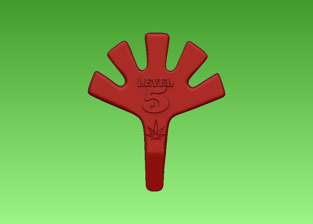 STL file LEVEL 5 BLUNT OR JOINT HOLDER/PIPE 🎚️・3D print design to