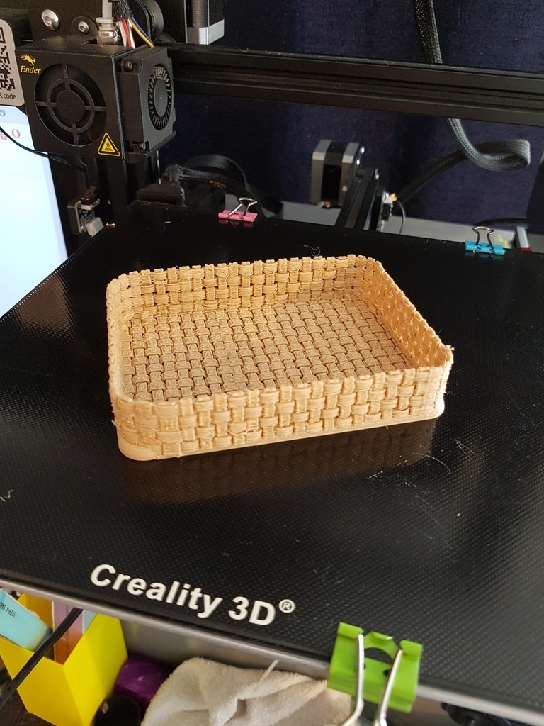 Free 3D file Basket weave tray・3D printable object to download・Cults