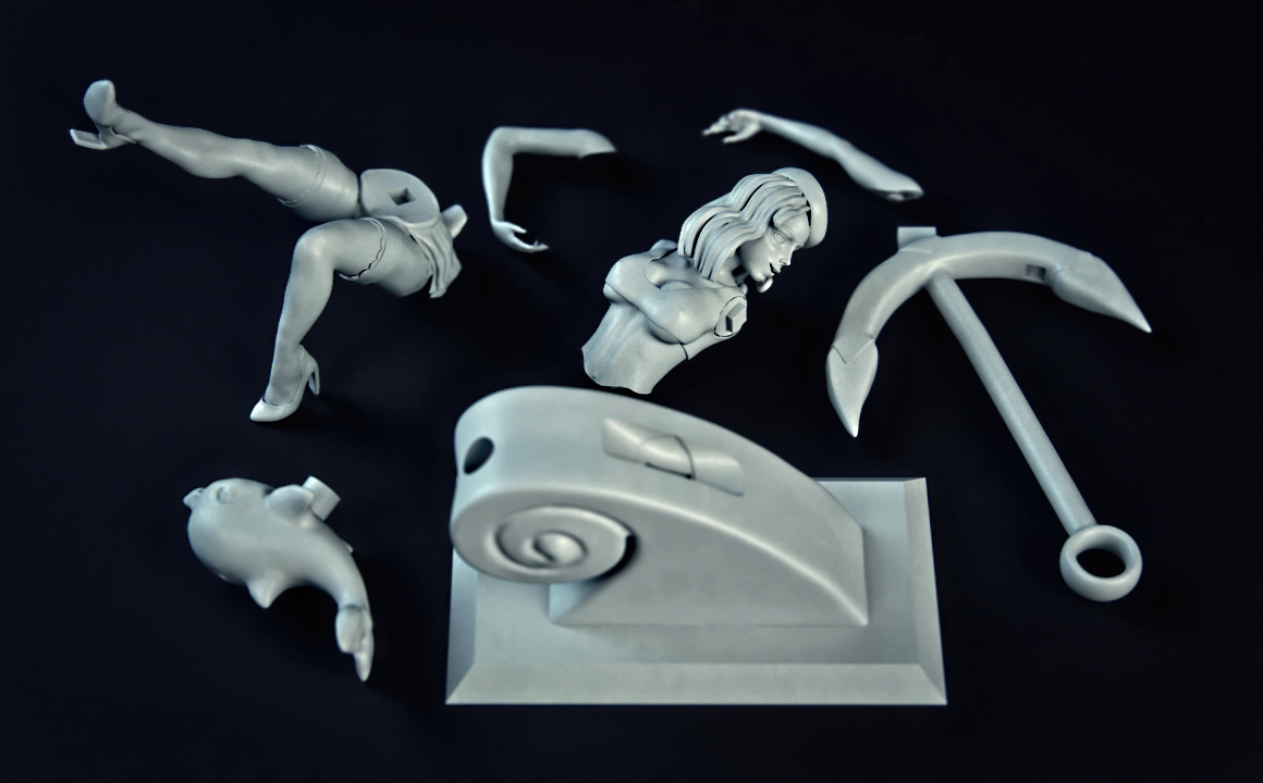 Pinup Stl File STL file Pinup Marinas・3D printer model to download・Cults