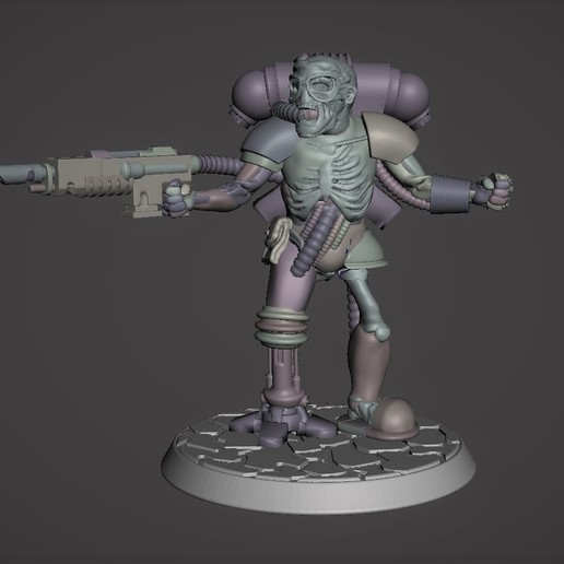 Download free 3D printer designs / Servitor 28mm Miniature