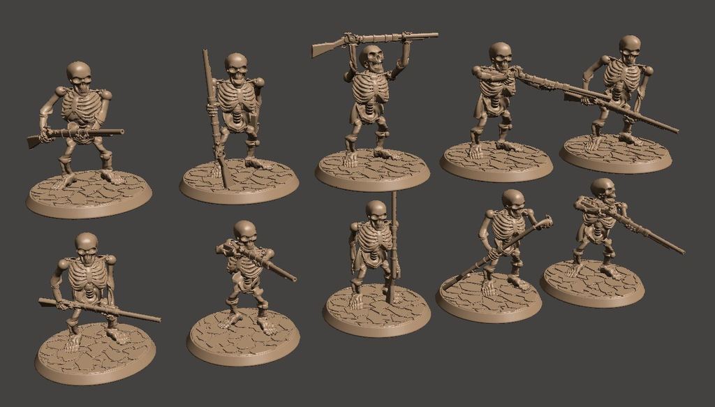 download-free-stl-file-28mm-undead-skeleton-dwarf-warrior-armed-with