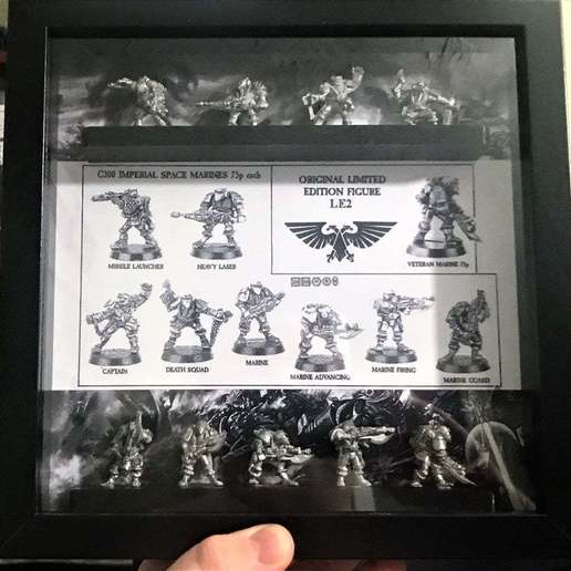 Citadel / Warhammer Slotta Mount / Holder for Ikea Ribba Frame