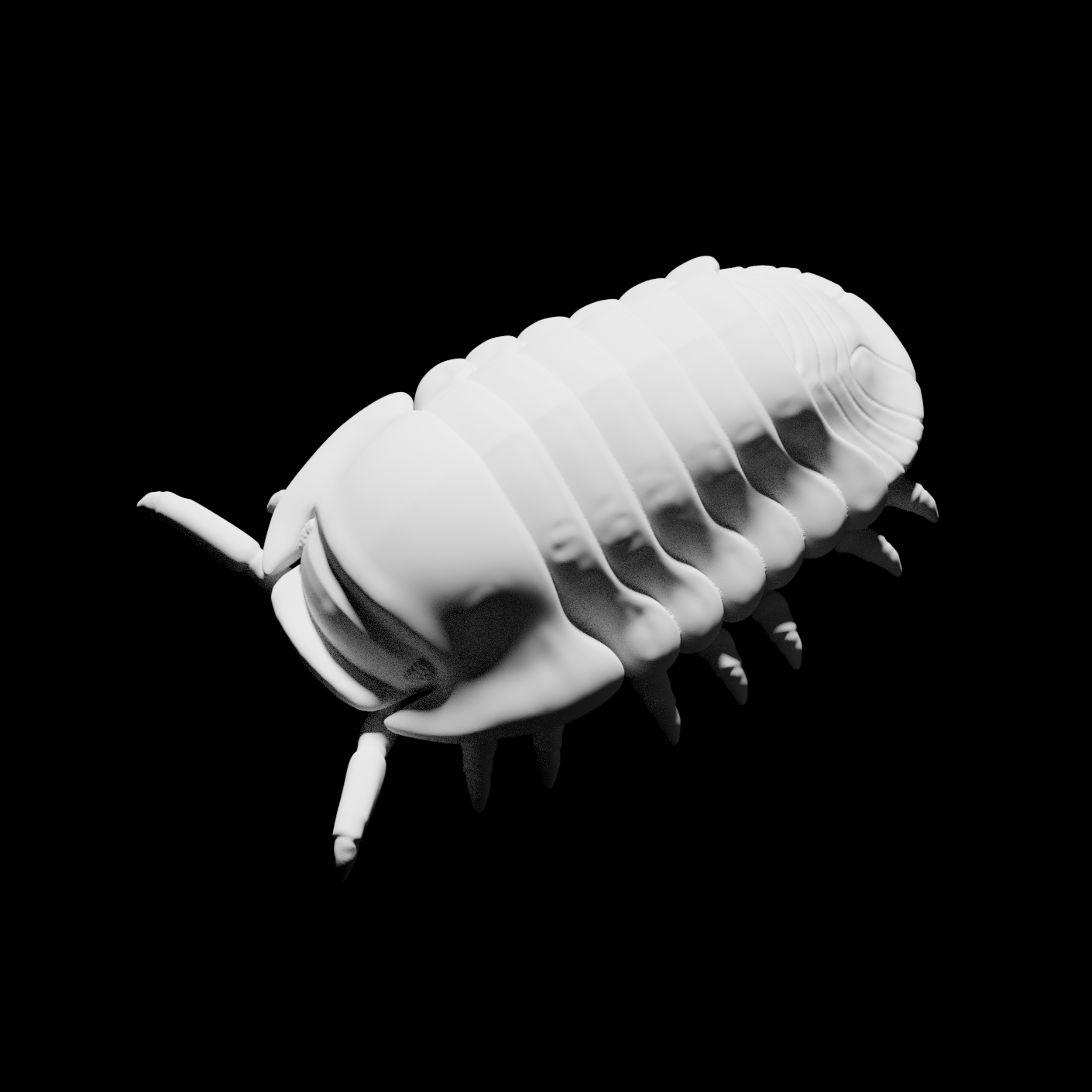 STL file Cubaris Rubber Ducky Isopod Roly Poly・3D printable design to