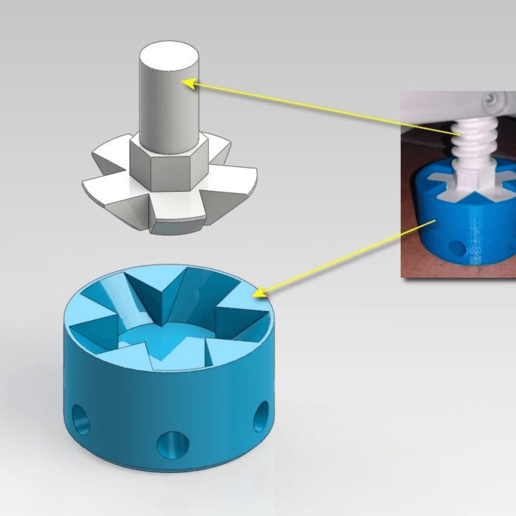 Download free 3D printing designs Levelling feet risers for a Bosch ...