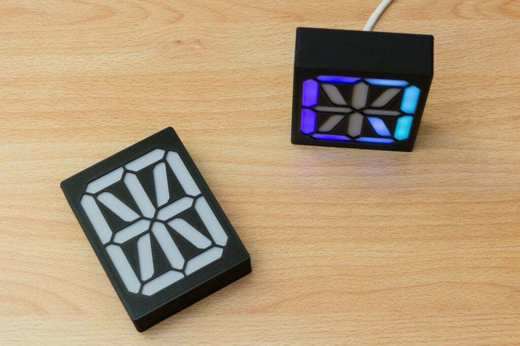 Free STL file 16 Segment Display (Single LED Strip)・Template to ...