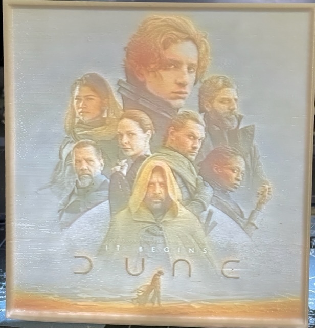 Free 3D file Dune Movie Poster Lithophane・3D printer design to download