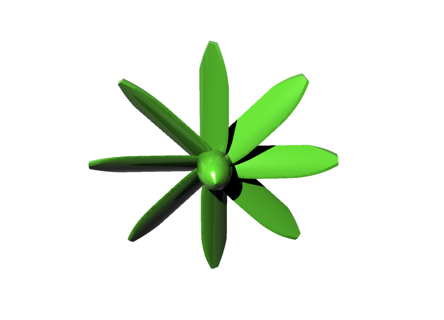 Free STL file propeller 8 blades - propeller 8 blades・3D printing idea ...