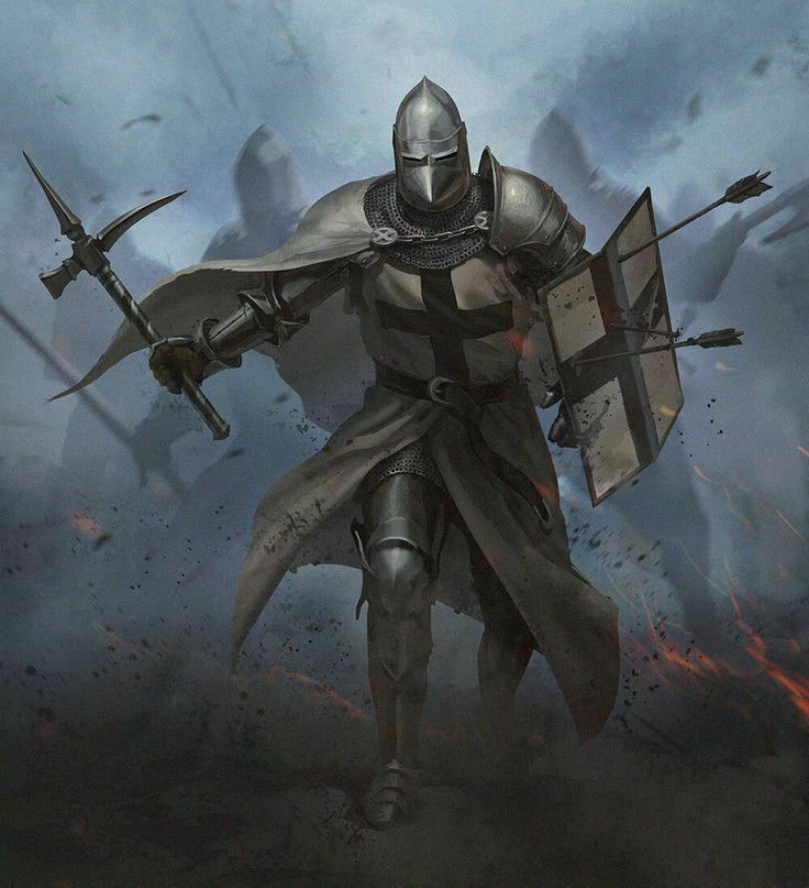 Figurine Les Étains Du Graal - Chevalier Teutonique + Boîte - Moyen Âge