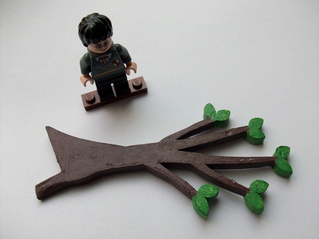 Free STL file Tree Branch Wall Decoration Hook/Hanger・Model to download ...