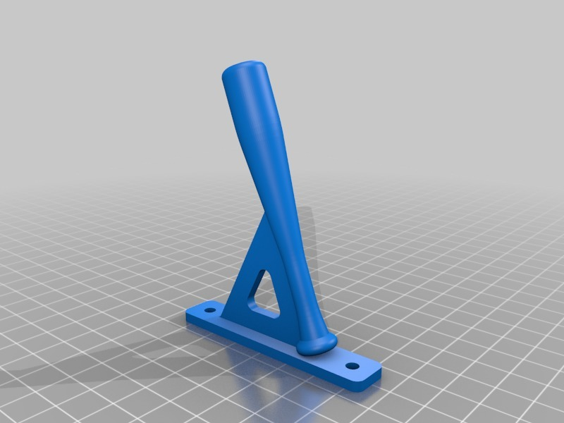 Free 3D file Baseball Bat Hook / Hanger・3D print design to download・Cults