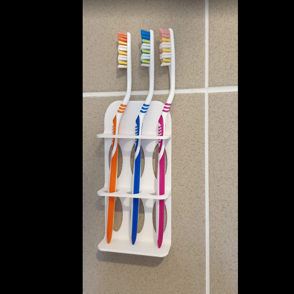 Free 3D file Holders for toothbrushes from 1 to 6 brushes・3D printing