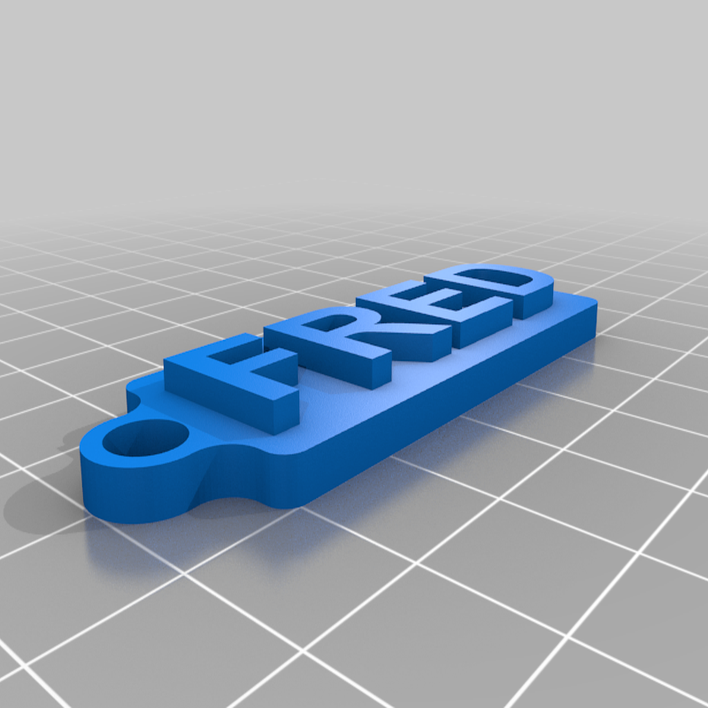 Free 3D file Porte clé prénom Fred 🗝️・3D printable model to download・Cults