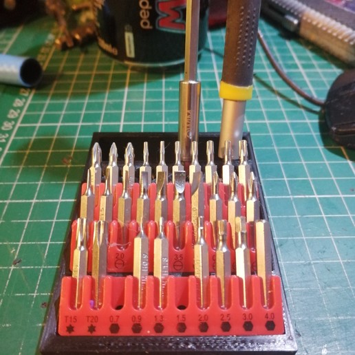 Download free 3D printer designs Precision screwdriver Bit Holder ・ Cults