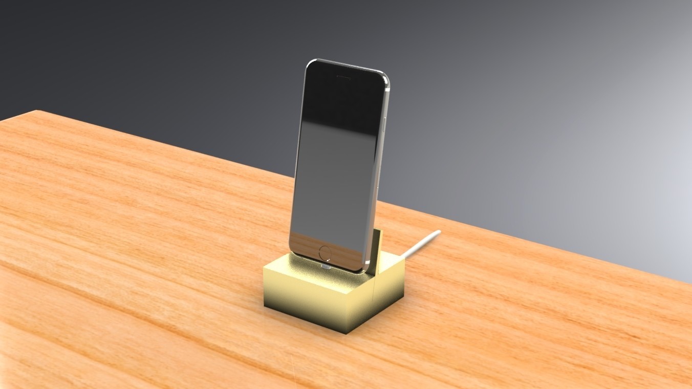 STL-Datei iPhone Dock - Zeitgemäßes Design・3D-druckbare Vorlage zum ...