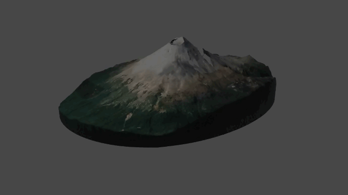 STL file Popocatepetl Volcano・3D printing design to download・Cults