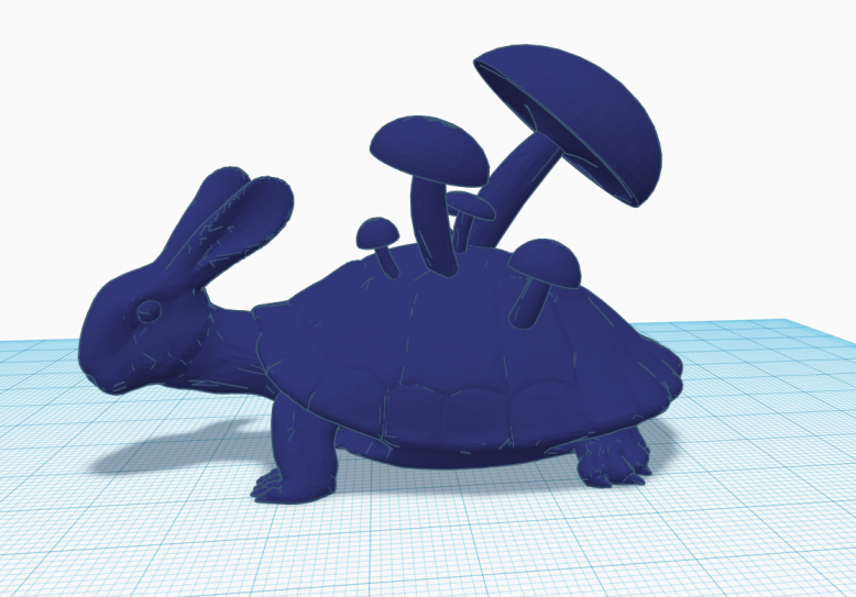 Free 3D file Turtle Rabbits with Mushrooms・3D printing template to ...