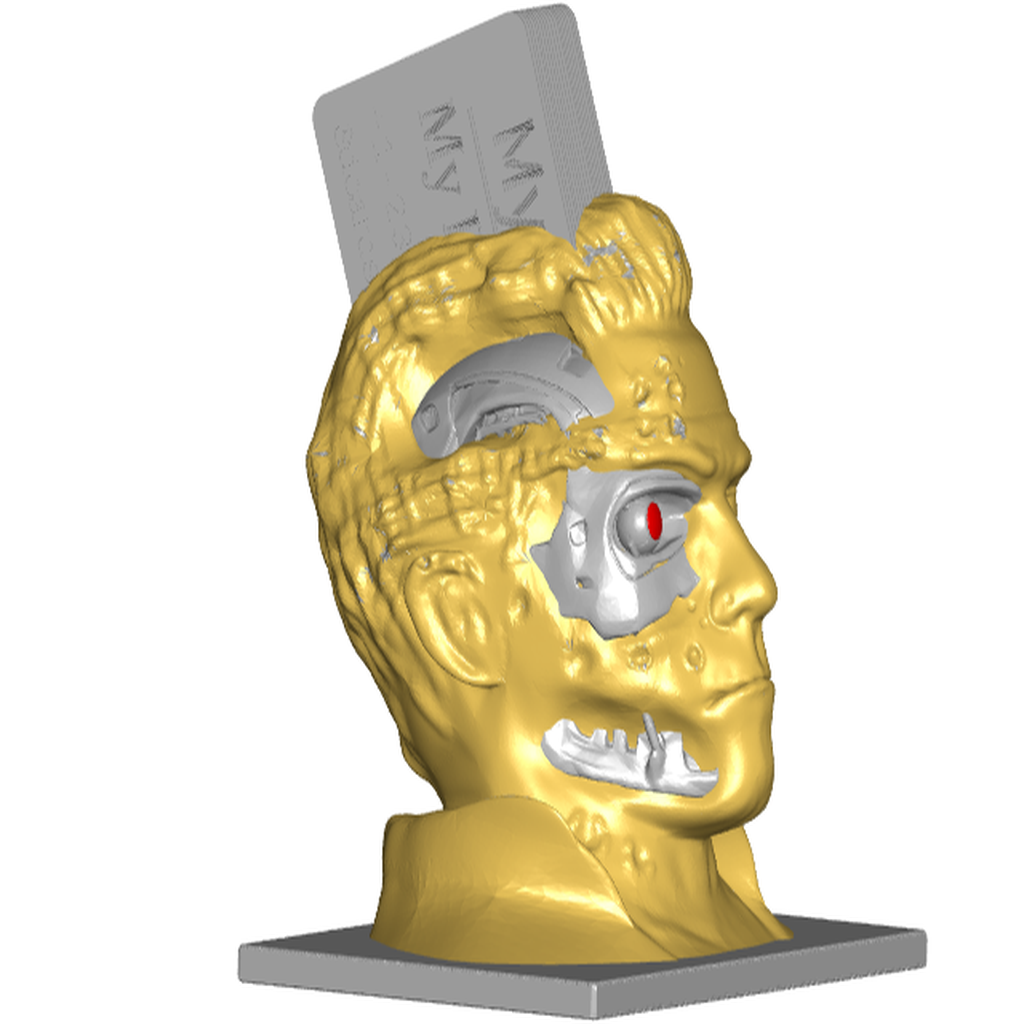 T800 Damaged Terminator Business Card Holder