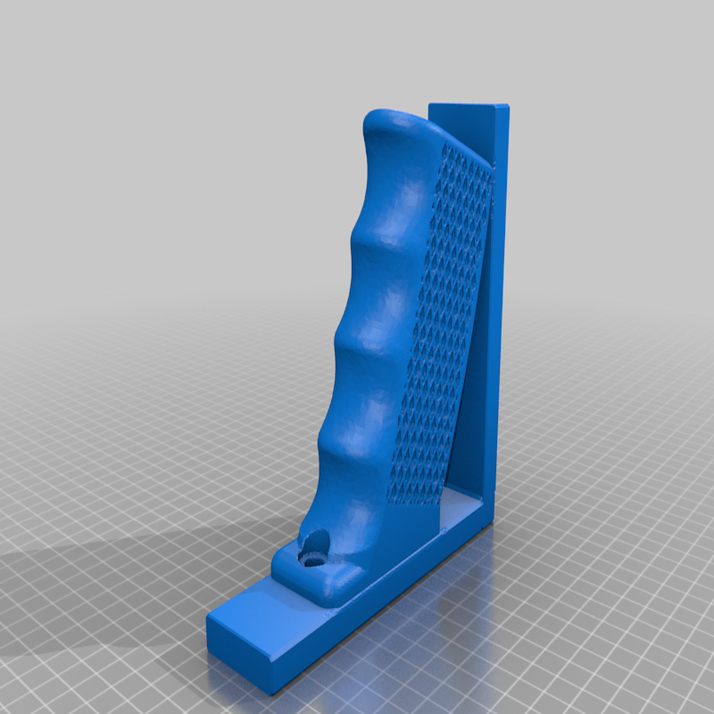 Free STL file Forward Grip Shelf Bracket (Screw or Tape Mount) 🔫・3D