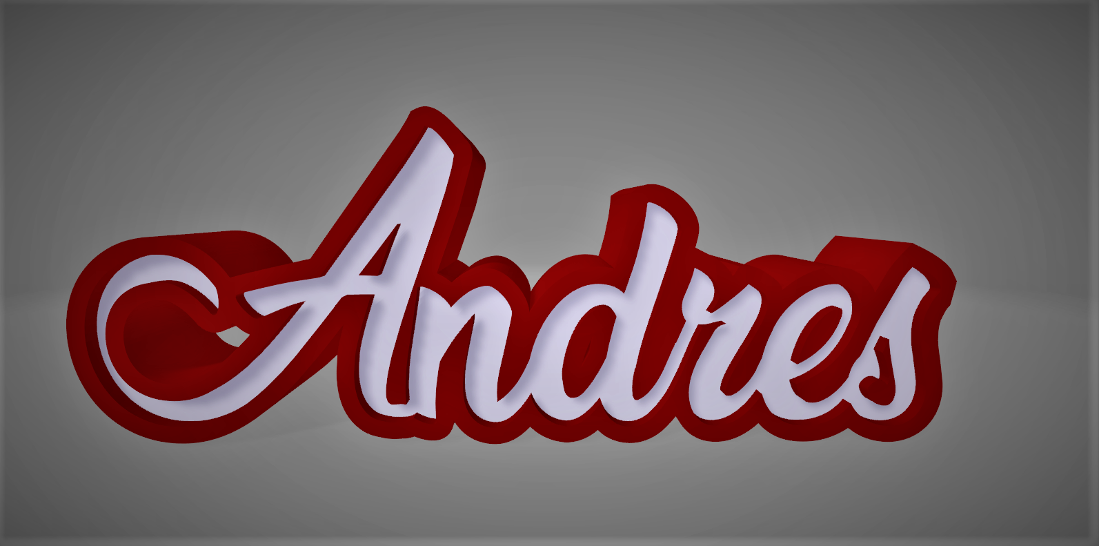 Archivo OBJ Lettering Nombre Andres 🎨・Plan imprimible en 3D para