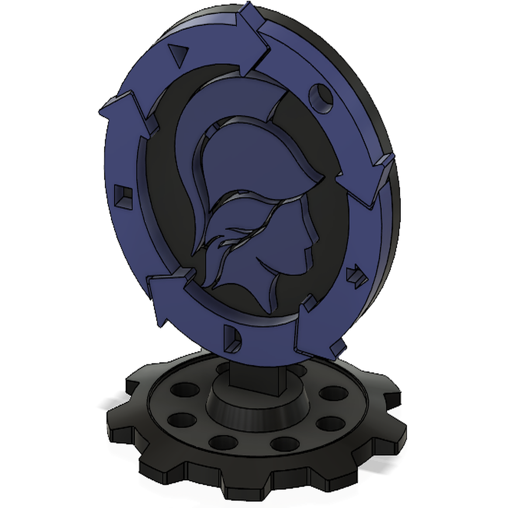 Openscad Trophy Free STL file troféu / medalhão engenharia mecânica・Template to ...