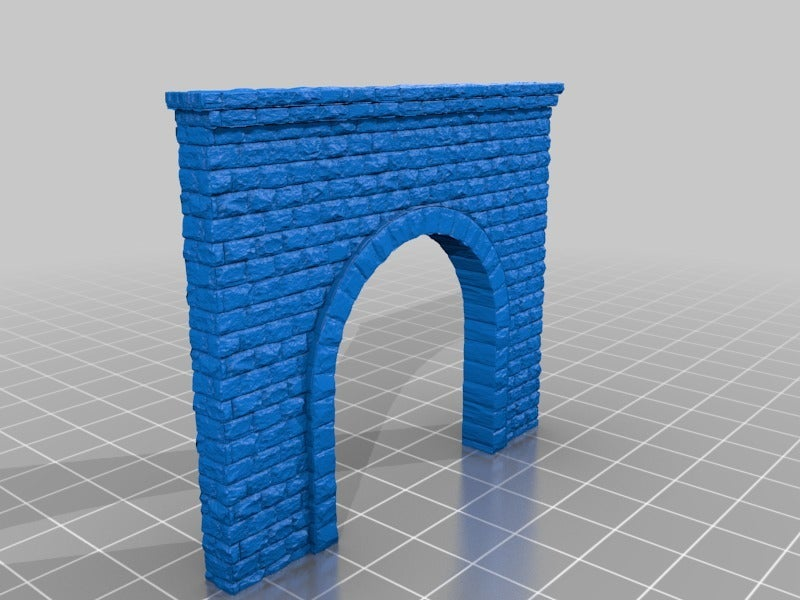 Free STL file N scale Tunnel Portal for Model Railroad 🏘️・3D printing ...