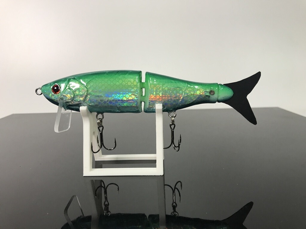 BASSDASH SwimPanfish Leurres de pêche à la traîne multi-articulés pour panfish, Bluegill, leurres de surface durs pour bar, leurres de pêche à la traîne, sel d'eau 8,9 cm / 2,4 oz
