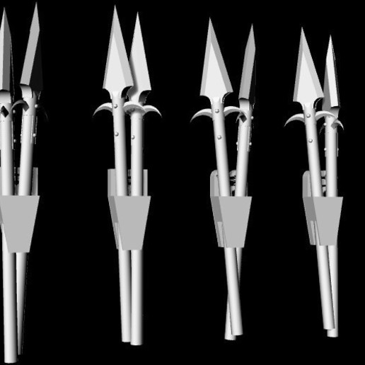 Download free STL file Saurian Skinks Javelin Quiver + Javelin Alone