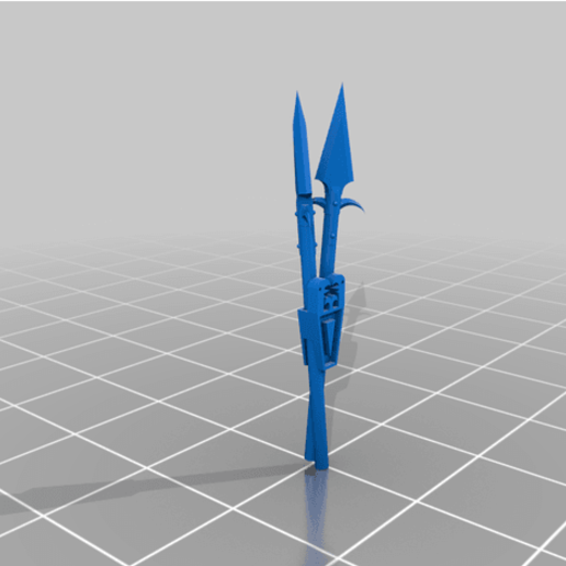 Download free STL file Saurian Skinks Javelin Quiver + Javelin Alone