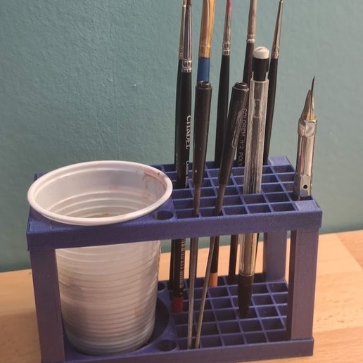 Download 3D model Paint Brush Holder ・ Cults