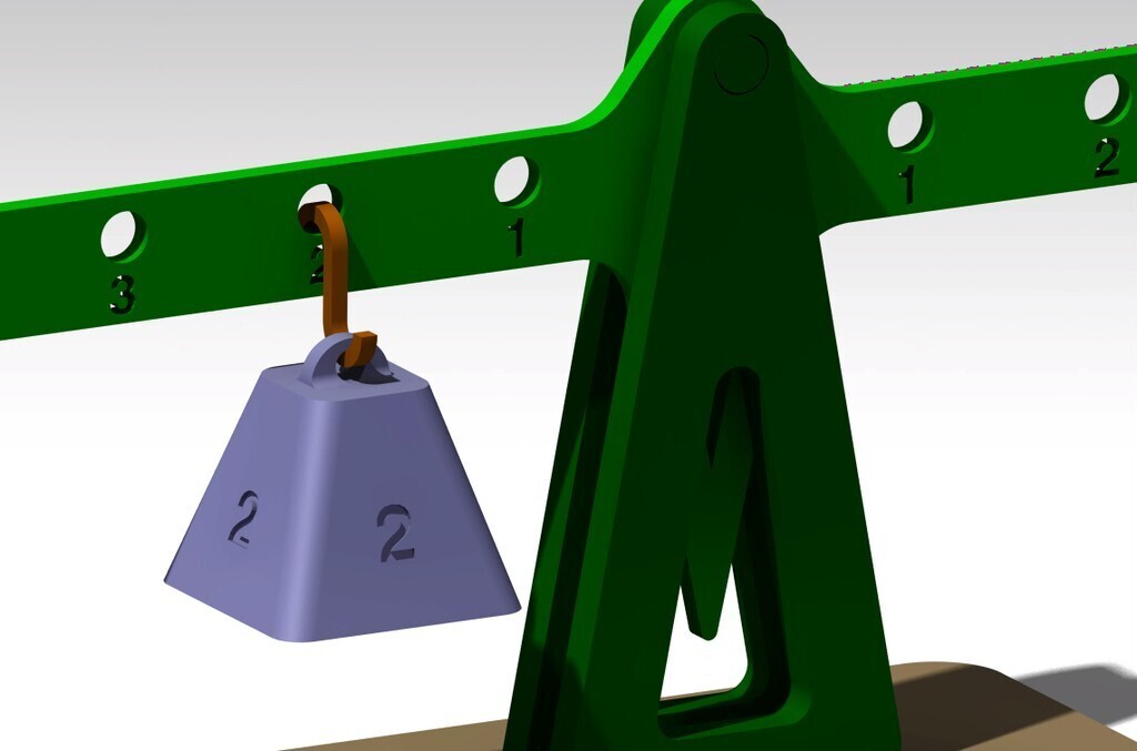 Download free STL file Lever principle and Equilibrium • Object to 3D