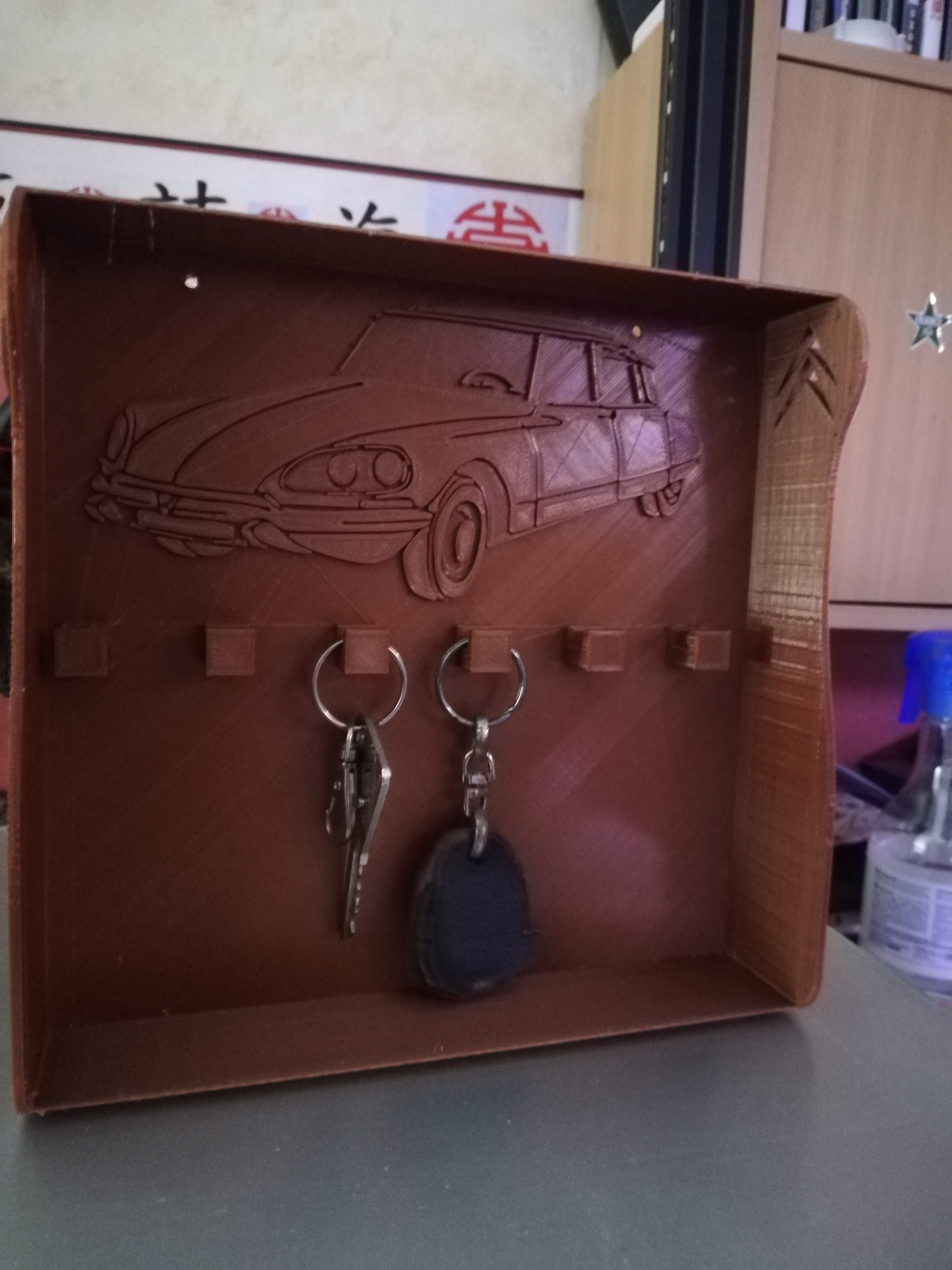 Porte-clés De Garage De Voiture, 8x15cm Support Mural Pour