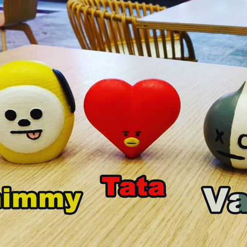 download stl file bt21 tata 3d printing template cults bt21 tata