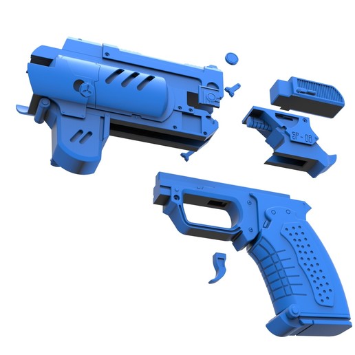 Download 3D printing templates Spacer's choice Light pistol from the