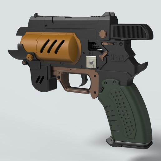 Download 3D printing templates Spacer's choice Light pistol from the