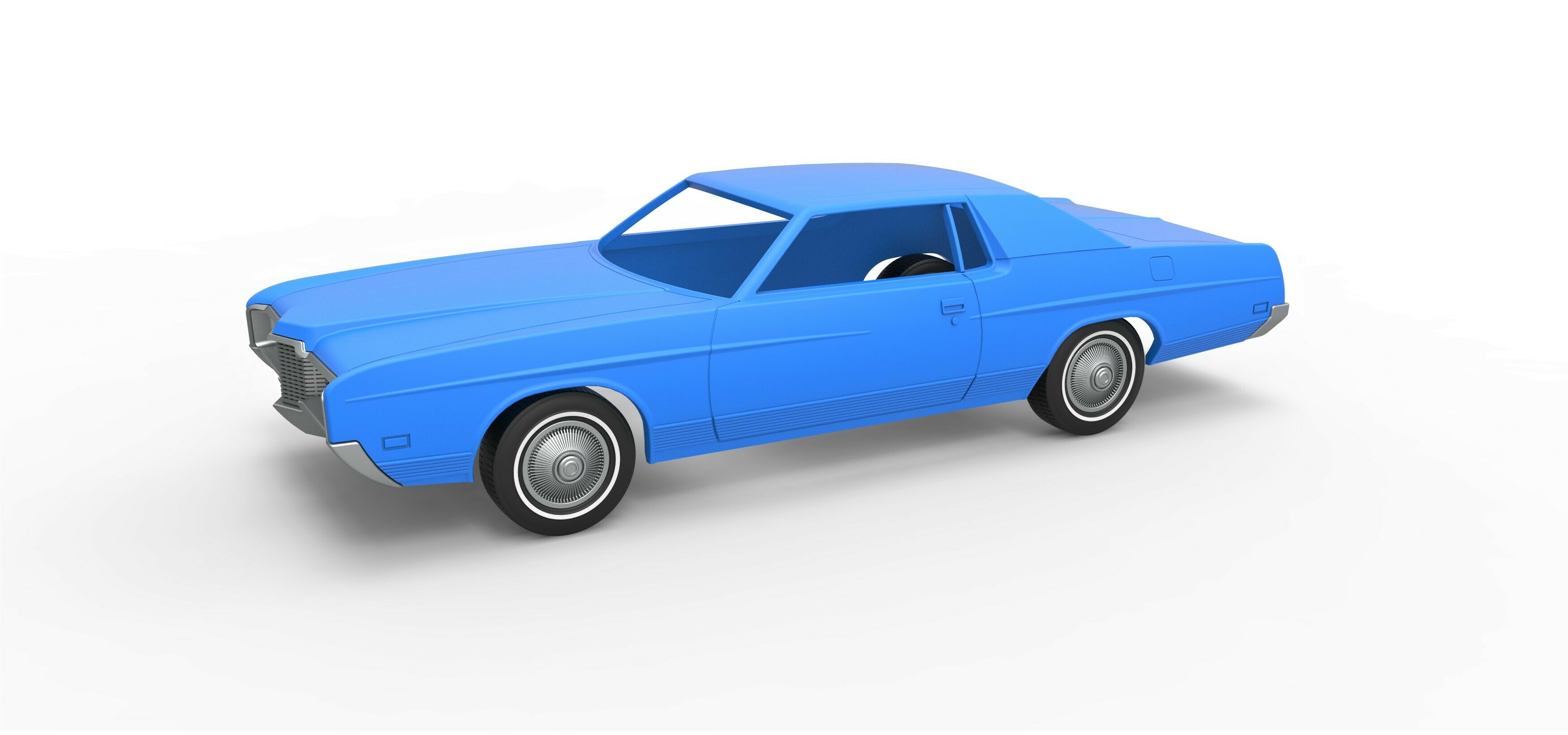 3D file Diecast shell and wheels Ford LTD 1971 Scale 125・3D printable