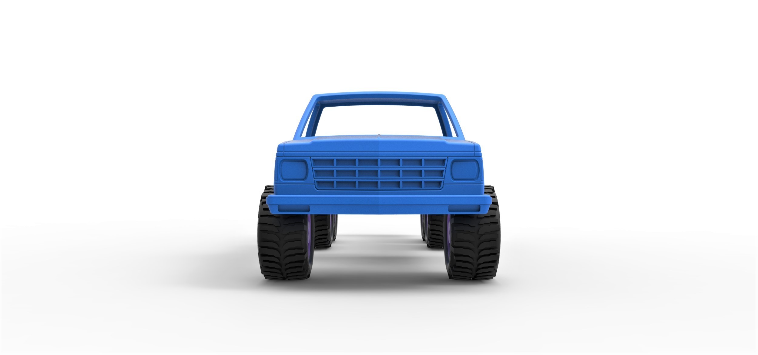 3D file Diecast shell and wheels Chevrolet S10 1990 six-wheeled concept ...