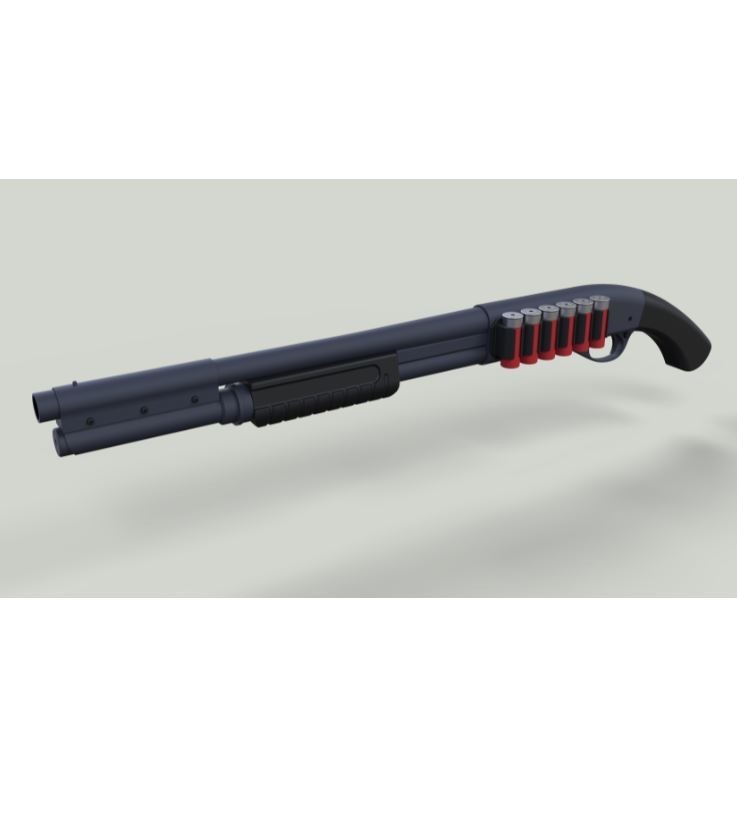 3D file Shotgun・3D printing template to download・Cults